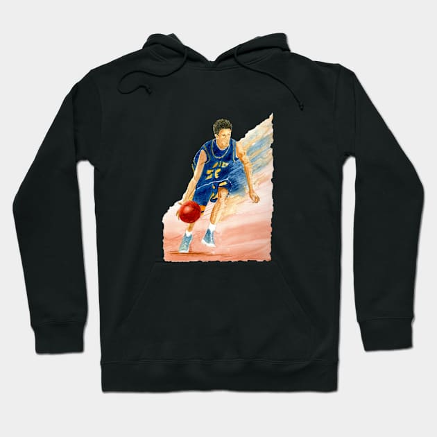 Basketball Action Hoodie by MMcBuck